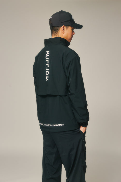 HALF ZIP PISTE BLACK