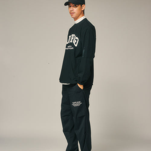 WIDE SLACKS BLACK