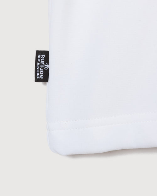 L/S MOCK NECK TEE WHITE