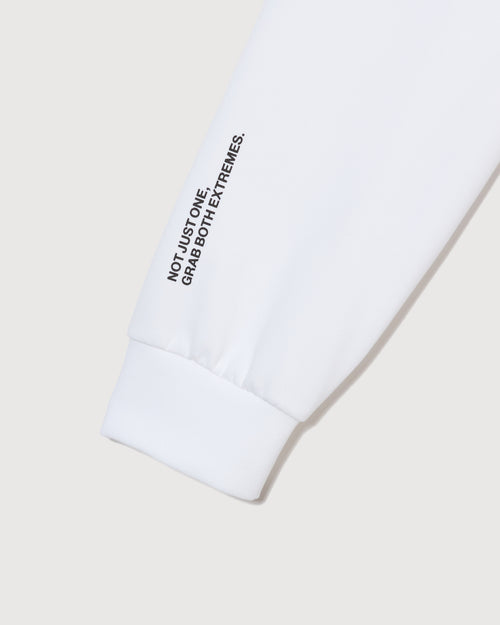 L/S MOCK NECK TEE WHITE