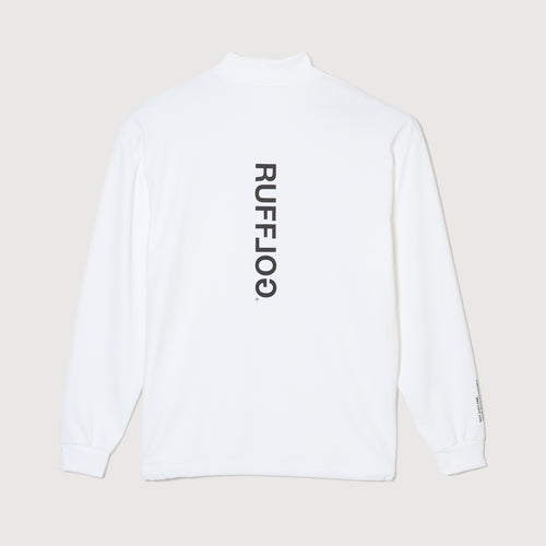 L/S MOCK NECK TEE WHITE