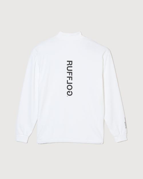 L/S MOCK NECK TEE WHITE