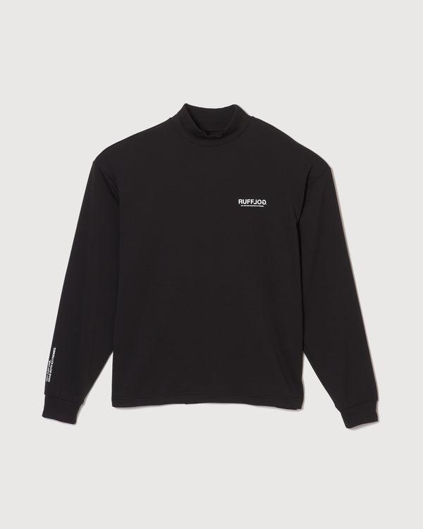 L/S MOCK NECK TEE BLACK