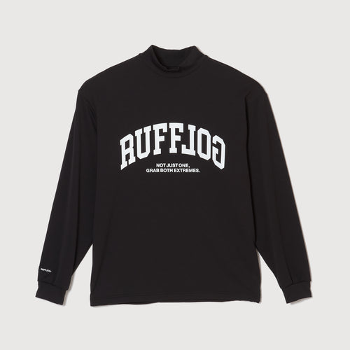 L/S FRONT LOGO MOCK BLACK