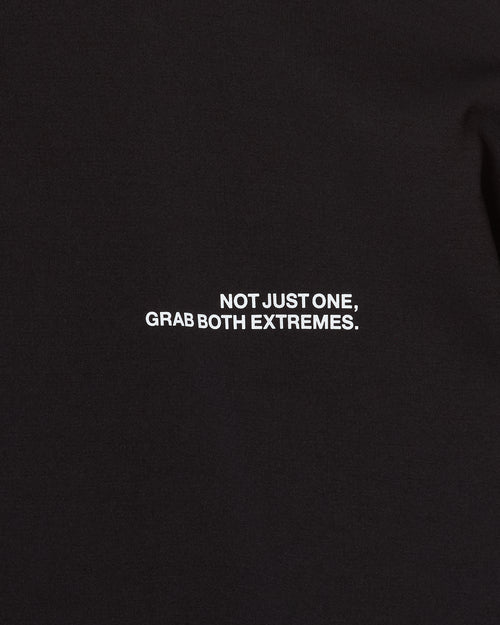 L/S FRONT LOGO MOCK BLACK