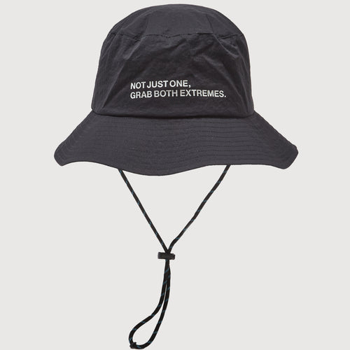 WATER REPELLENT BUCKET HAT BLACK