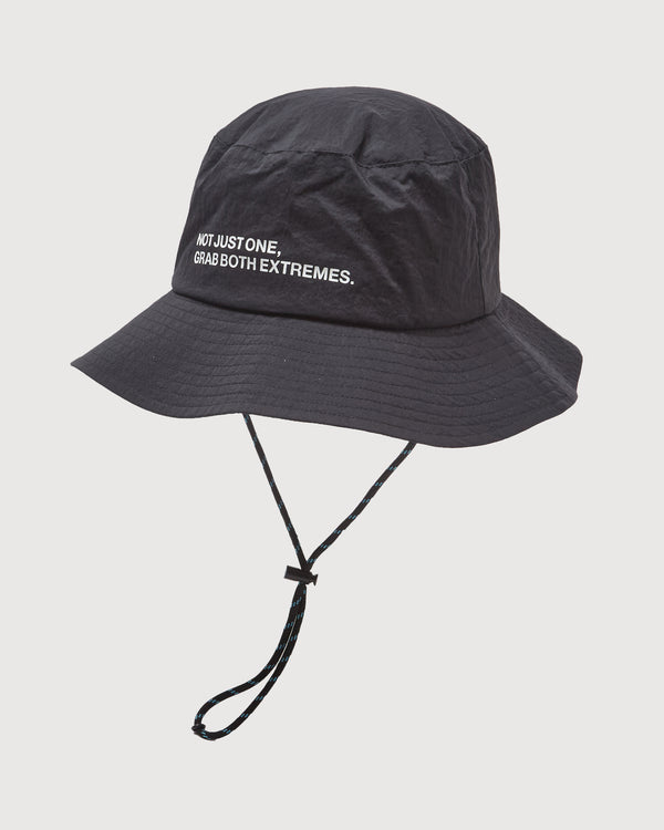 WATER REPELLENT BUCKET HAT BLACK