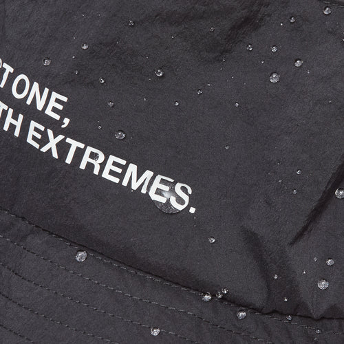 WATER REPELLENT BUCKET HAT BLACK