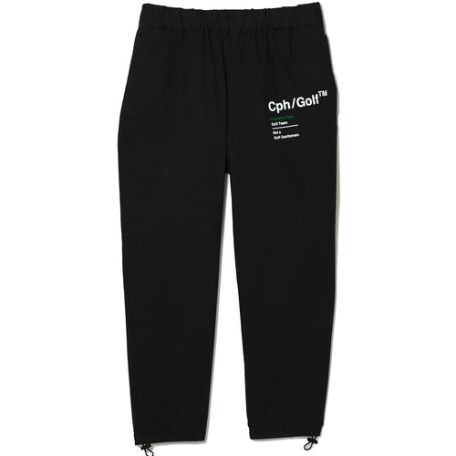 #COTTON TRACK JOGGER PANTS BLACK