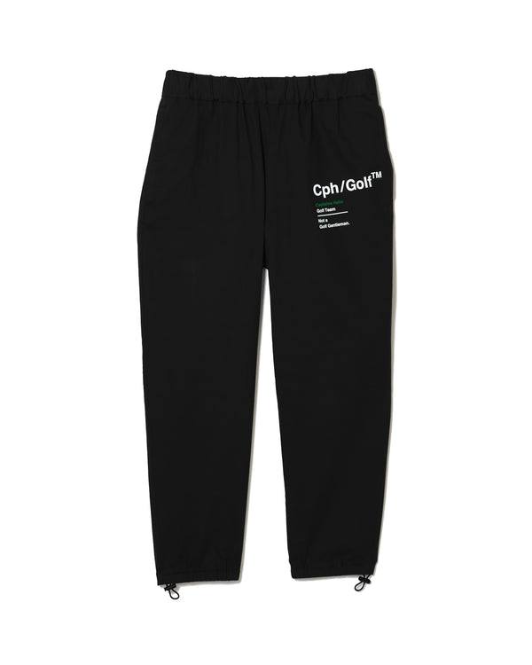 #COTTON TRACK JOGGER PANTS BLACK