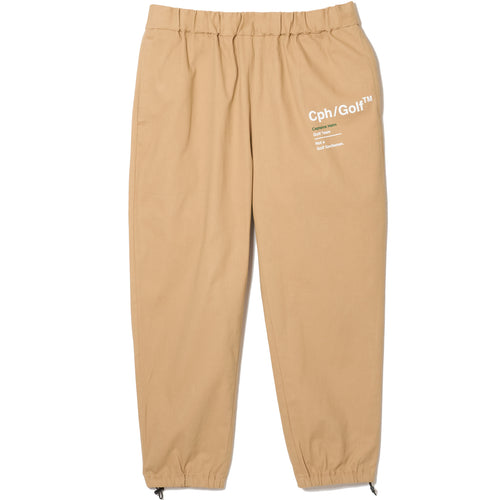 #COTTON TRACK JOGGER PANTS BEIGE