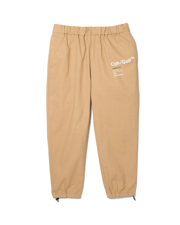 #COTTON TRACK JOGGER PANTS BEIGE