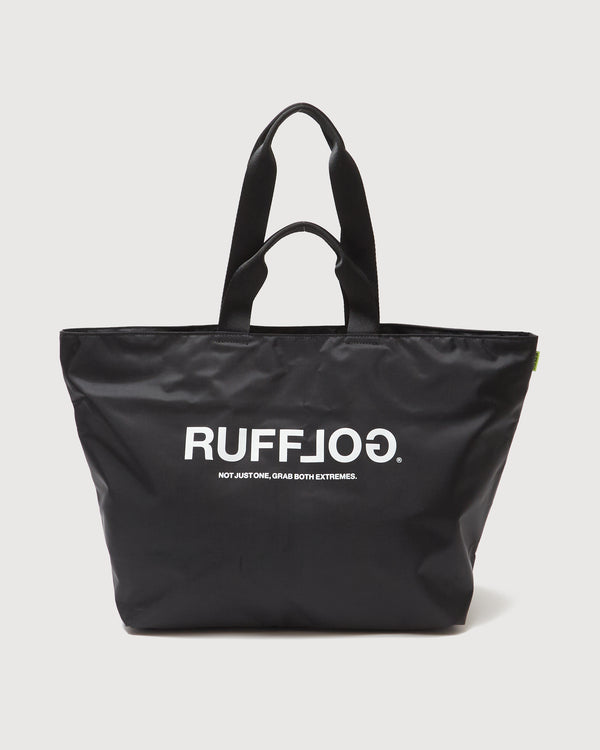 RUFFLOG ZIPPER TOTE BAG BLACK