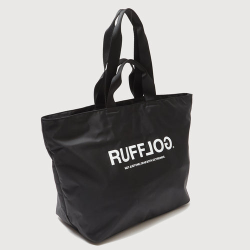 RUFFLOG ZIPPER TOTE BAG BLACK