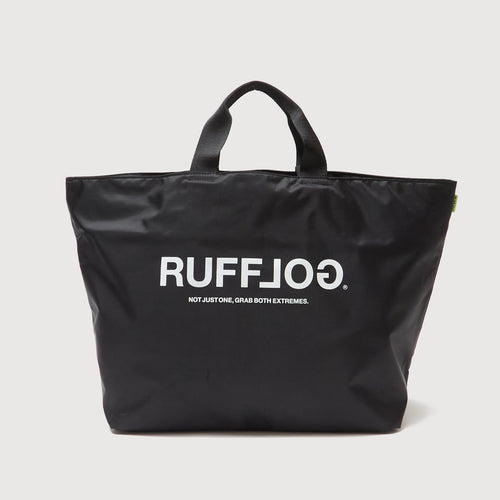 RUFFLOG ZIPPER TOTE BAG BLACK