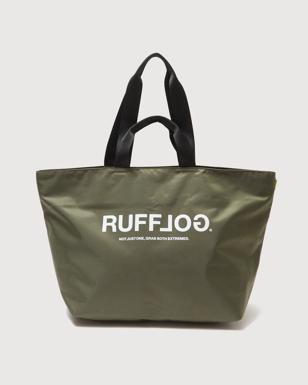 RUFFLOG ZIPPER TOTE BAG KHAKI