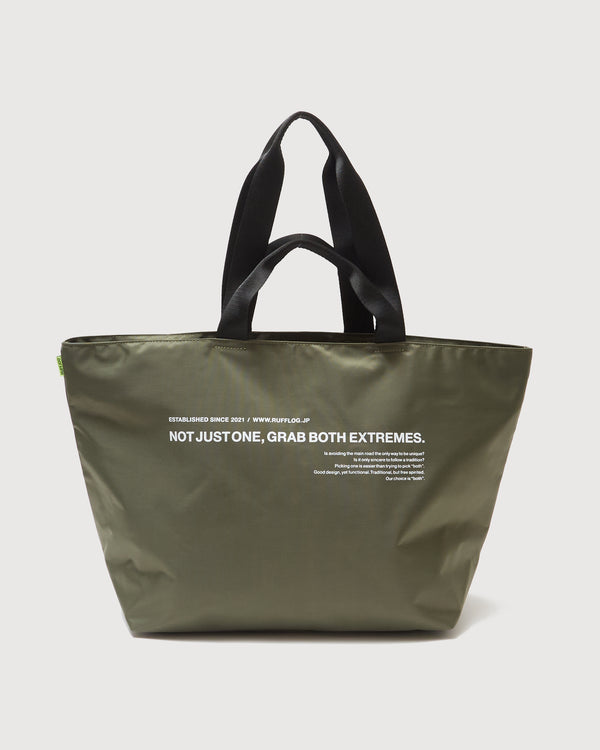 RUFFLOG ZIPPER TOTE BAG KHAKI