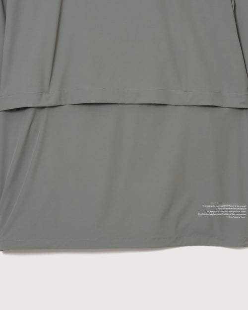 V NECK PISTE GRAY
