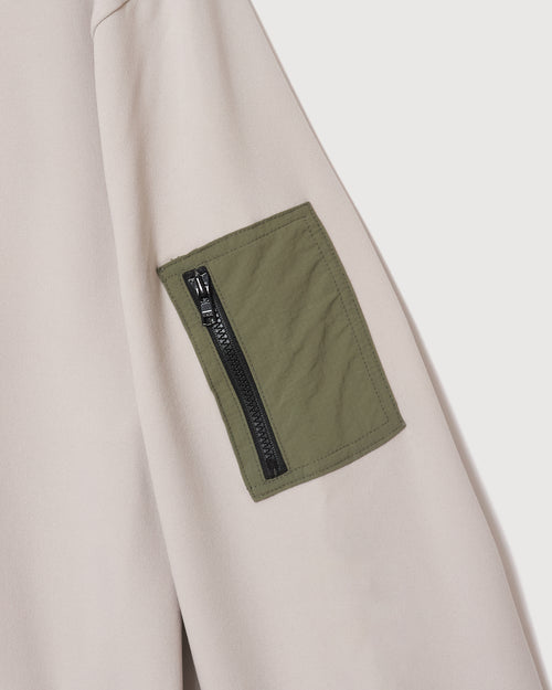 MOCK NECK SWEAT BEIGE