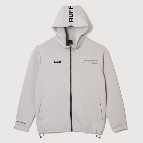 ZIP HOODIE JACKET BEIGE