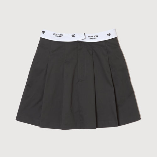 RW waist design skirt GRAY