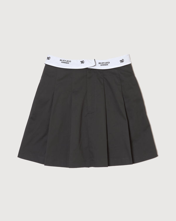 RW waist design skirt GRAY