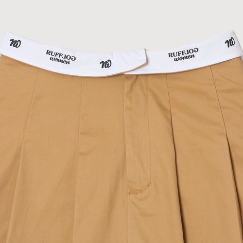 RW waist design skirt BEIGE