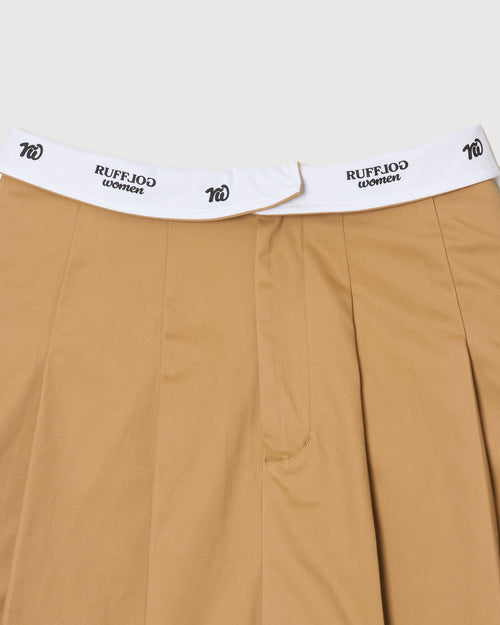RW waist design skirt BEIGE