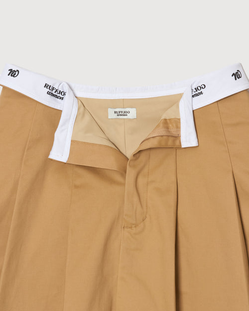 RW waist design skirt BEIGE