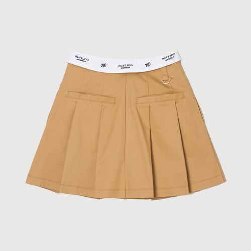 RW waist design skirt BEIGE