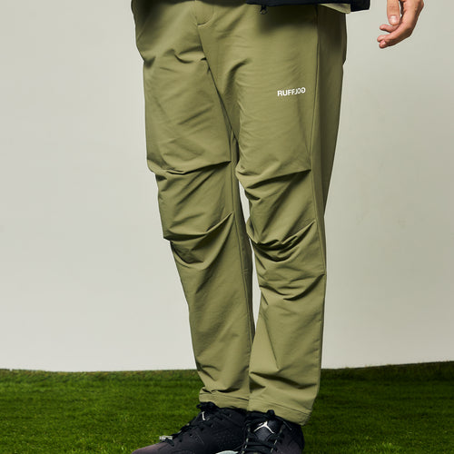 STRECH WARM WIDE SLACKS KHAKI