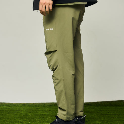 STRECH WARM WIDE SLACKS KHAKI