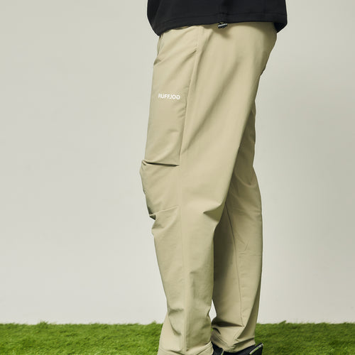 STRECH WARM WIDE SLACKS BEIGE