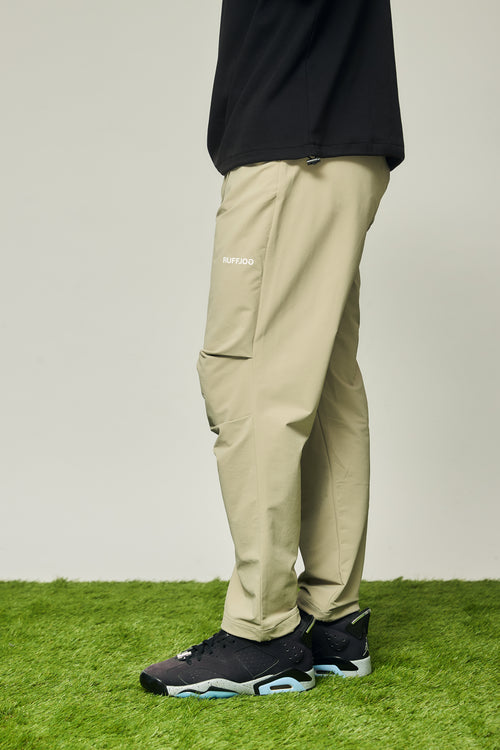STRECH WARM WIDE SLACKS BEIGE