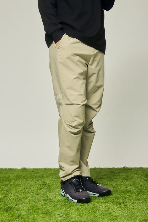 STRECH WARM WIDE SLACKS BEIGE