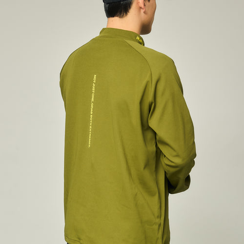 RAGLAN SLEEVE L/S MOCK NECK KHAKI