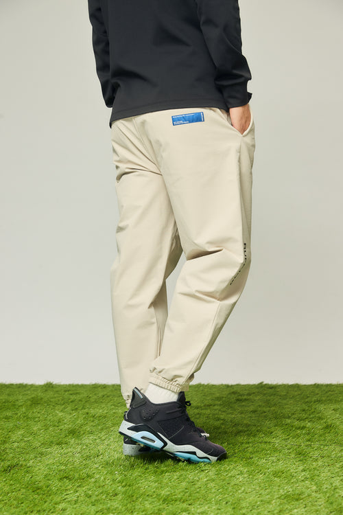 STRETCH JOGGER PANTS LIGHT BEIGE