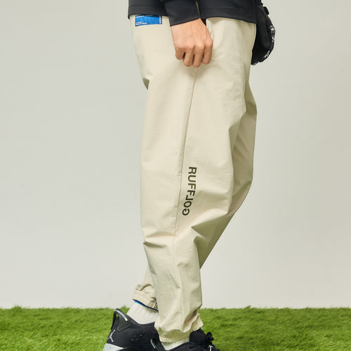 STRETCH JOGGER PANTS LIGHT BEIGE