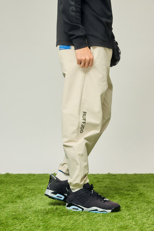 STRETCH JOGGER PANTS LIGHT BEIGE