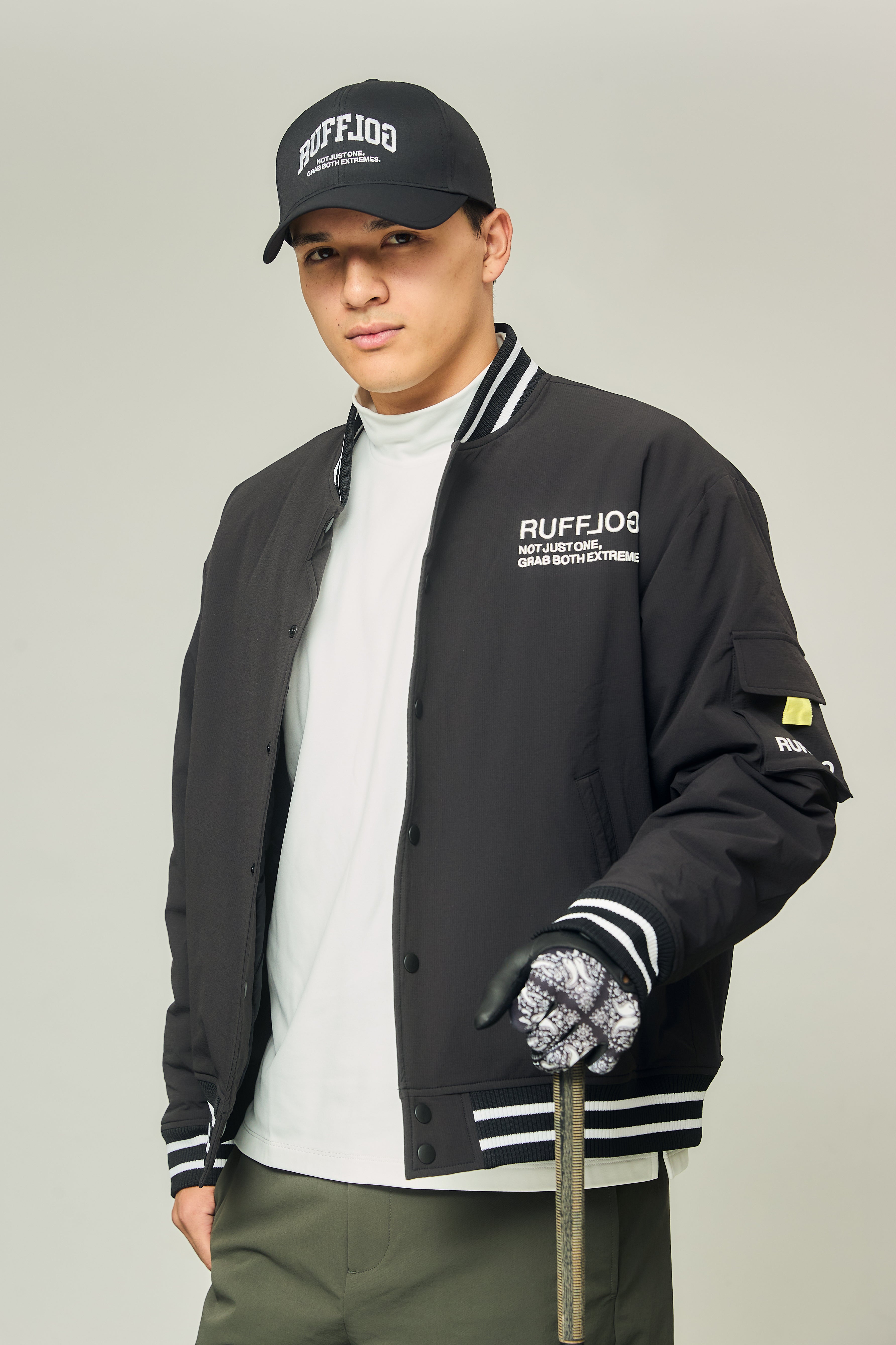 MA-1 PUFFER JACKET BLACK – RUFFLOG