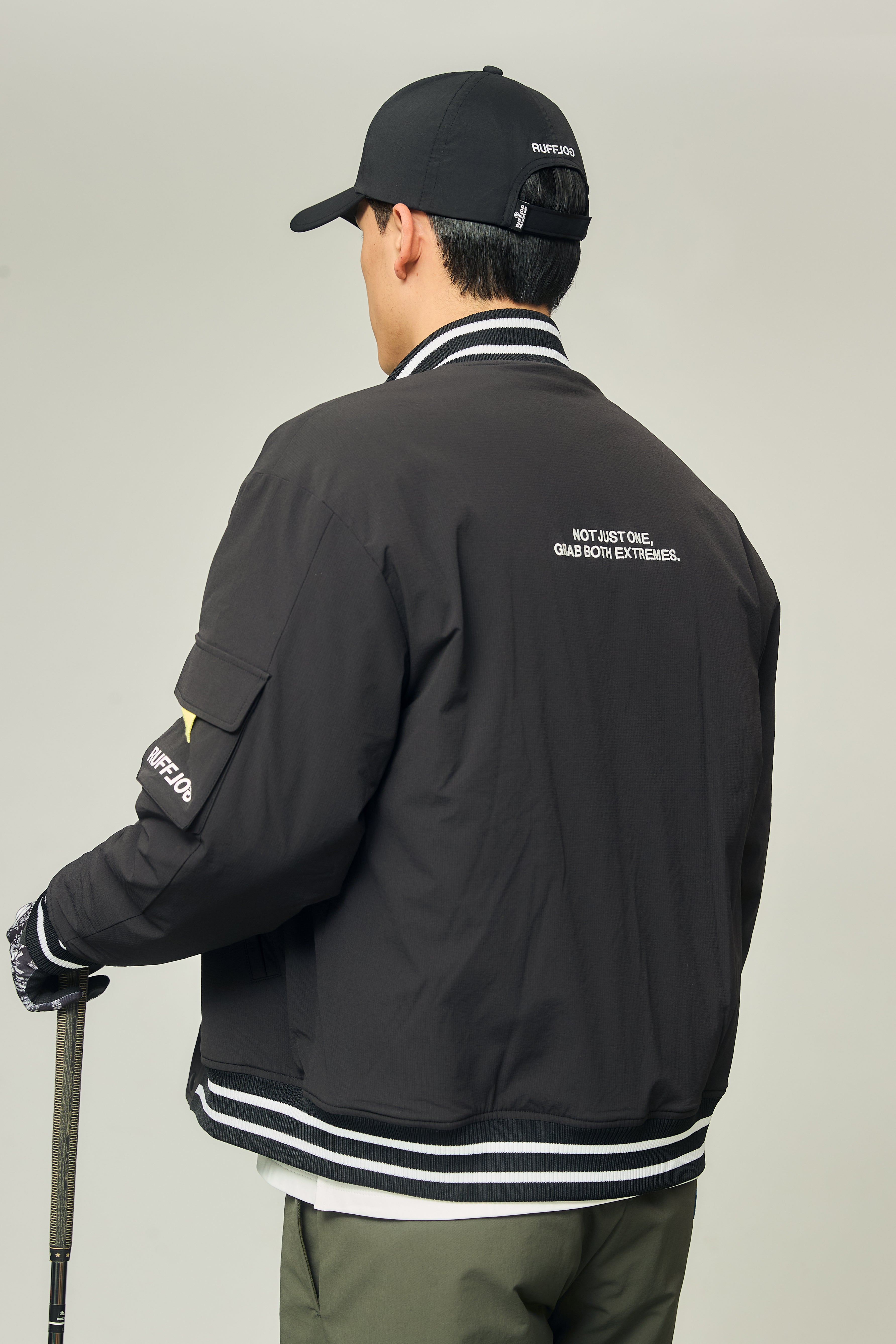 MA-1 PUFFER JACKET BLACK – RUFFLOG