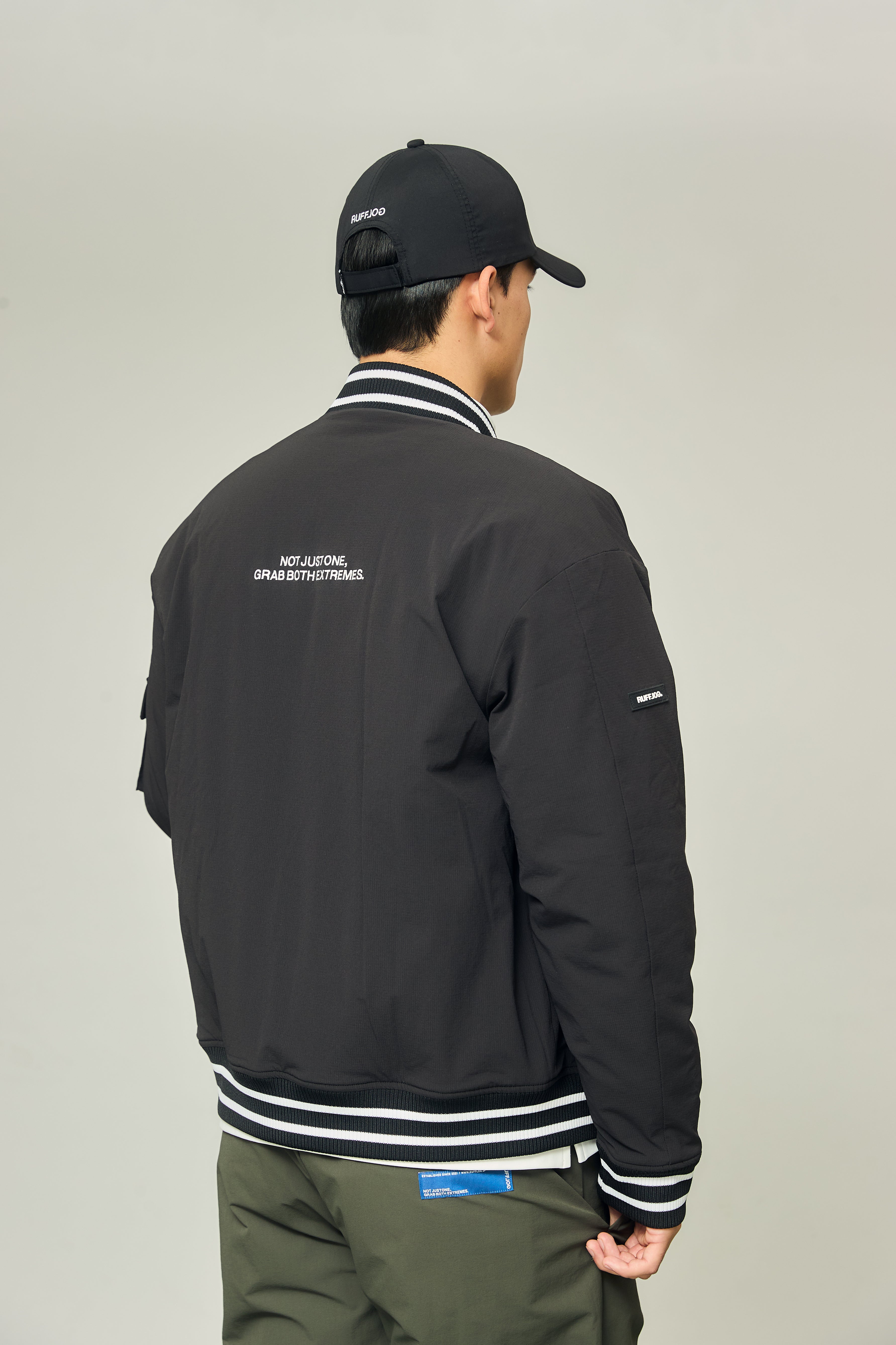 MA-1 PUFFER JACKET BLACK – RUFFLOG