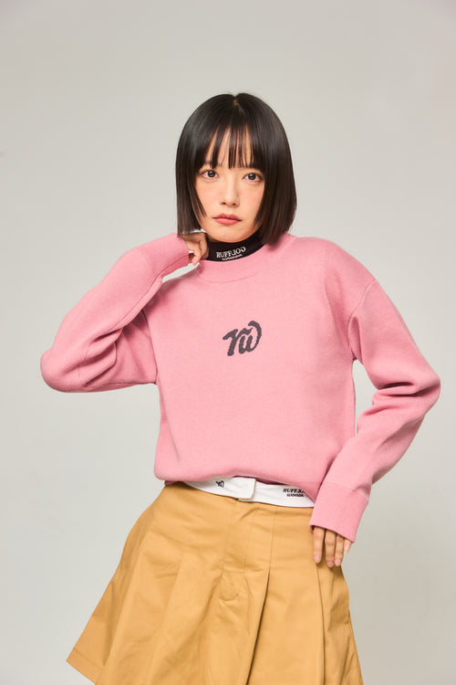 RW jacquard knit PINK