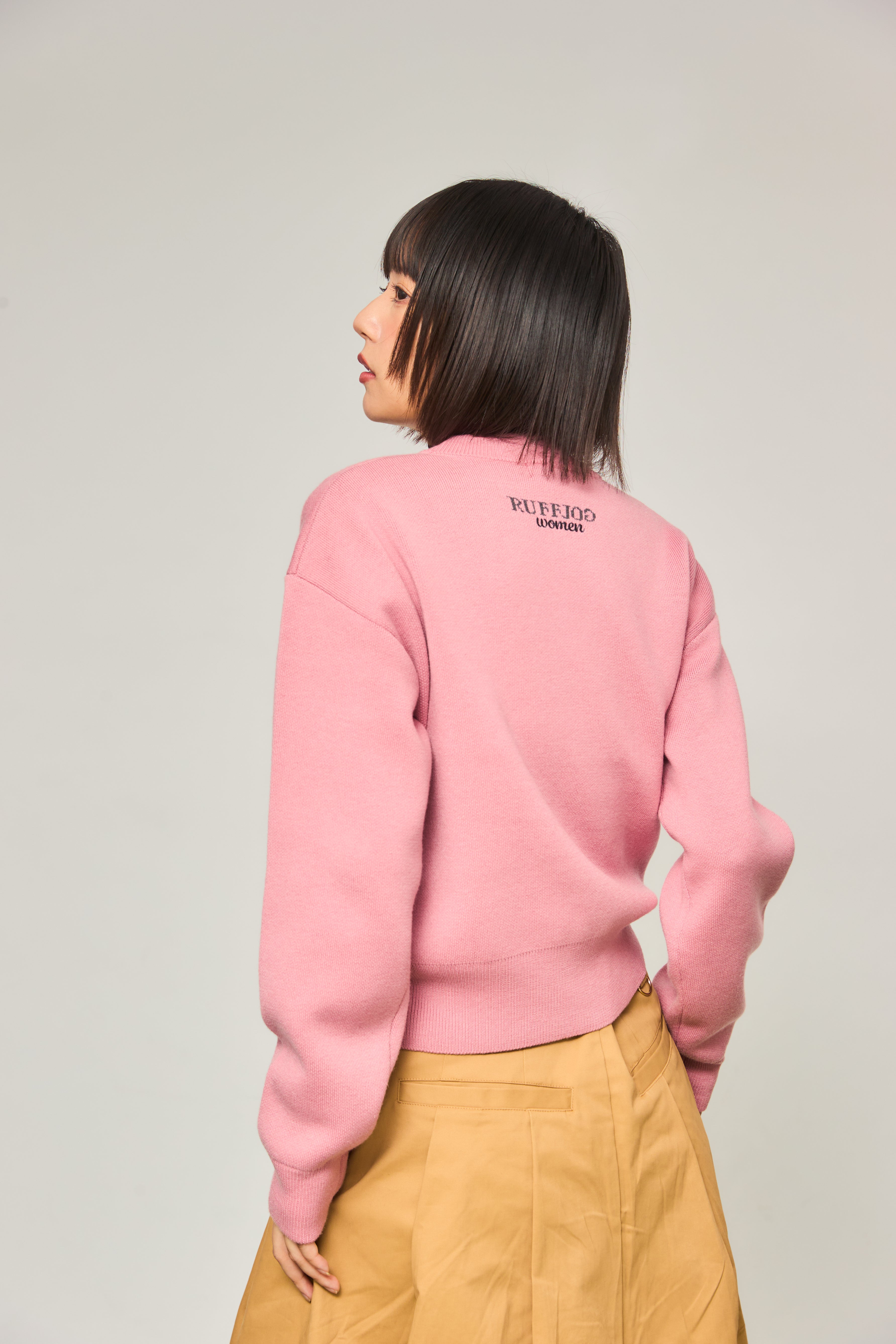 RW jacquard knit PINK – RUFFLOG