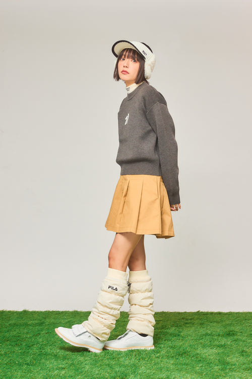 RW waist design skirt BEIGE