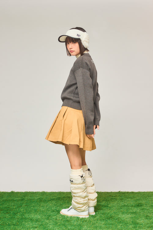 RW waist design skirt BEIGE