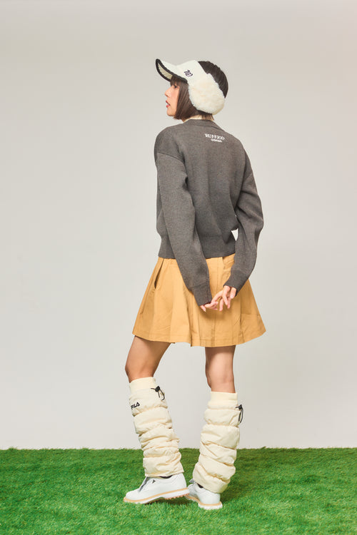 RW waist design skirt BEIGE