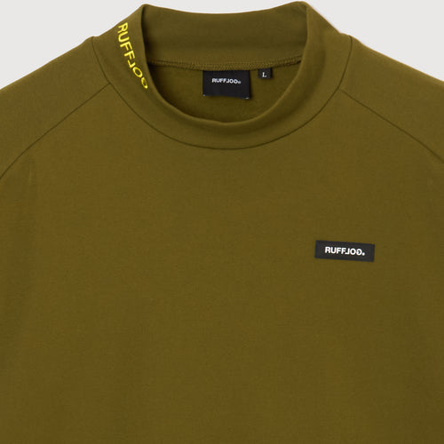 RAGLAN SLEEVE L/S MOCK NECK KHAKI