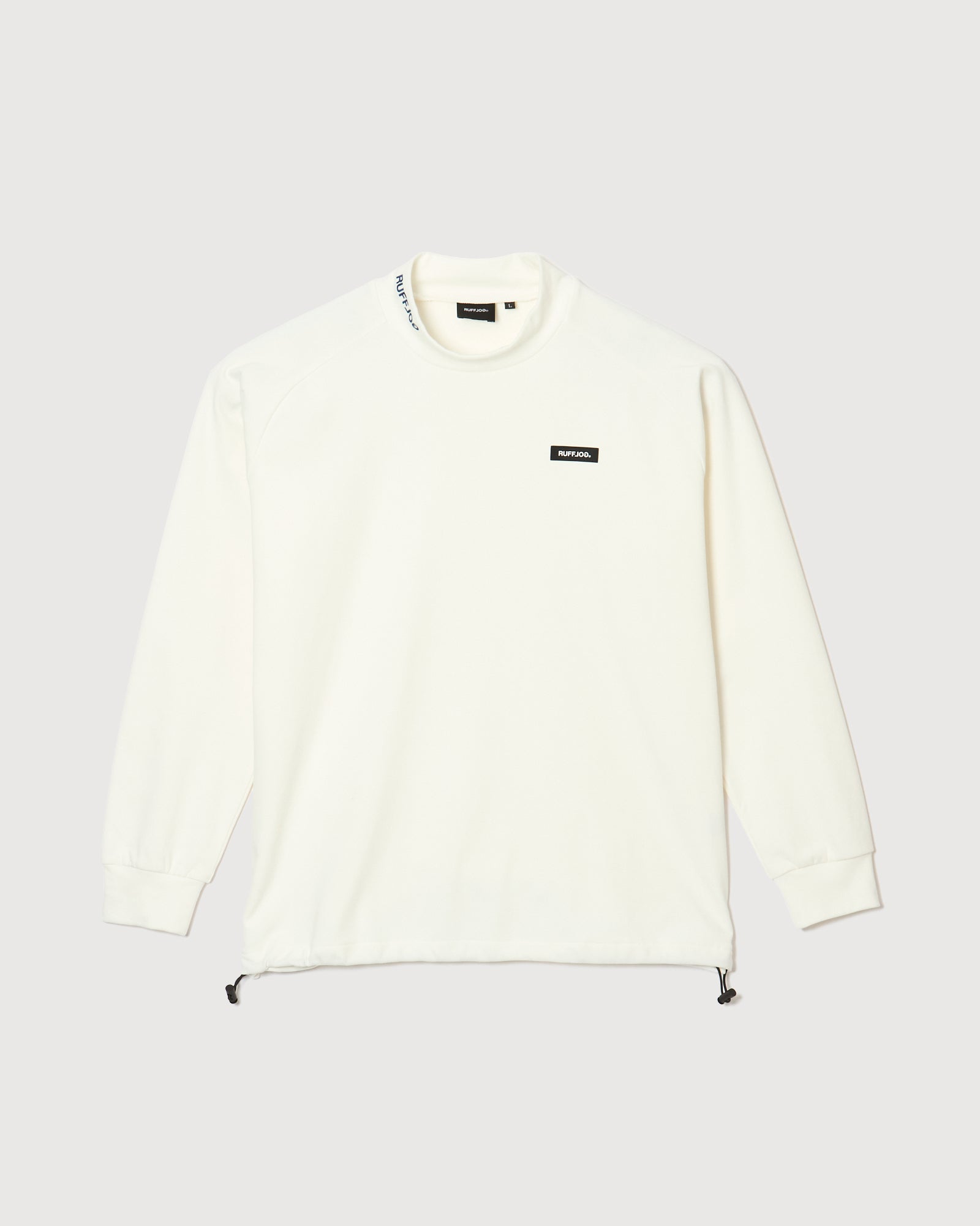 RUFFLOG R&R LOGO MOCK NECK SHIRTS ホワイト RESTOCK – RUFFLOG