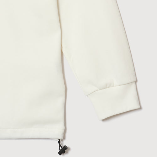 RAGLAN SLEEVE L/S MOCK NECK WHITE